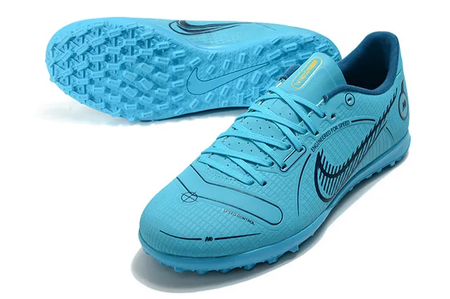 Nike Mercurial Turf branco azul verde neón Turf sapatos de futebol 17