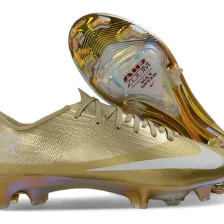 Nike Mercurial Vapor CR7 Gold Iridescent Firm-Ground Soccer Shoes