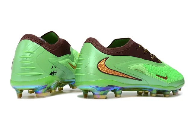 Nike Mercurial Vapor Green Brown Knit Upper Iridescent Soleplate Firm-Ground Soccer Shoes 5