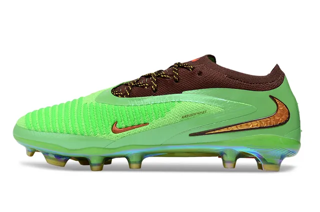 Nike Mercurial Vapor Green Brown Knit Upper Iridescent Soleplate Firm-Ground Soccer Shoes 7