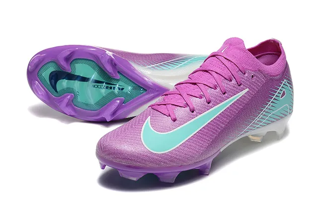 Nike Mercurial Vapor Purple and Teal Firm-Ground Soccer Shoes 7