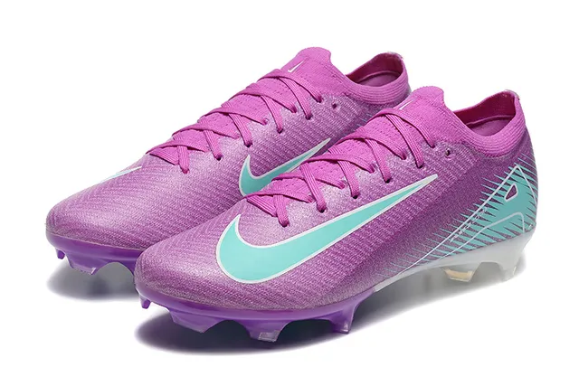 Nike Mercurial Vapor Purple and Teal Firm-Ground Soccer Shoes 8