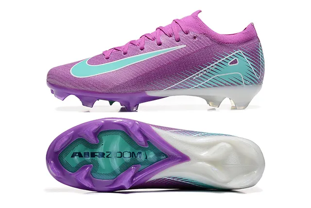 Nike Mercurial Vapor Purple and Teal Firm-Ground Soccer Shoes 9