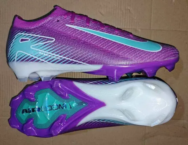 Nike Mercurial Vapor Purple and Teal Firm-Ground Soccer Shoes 11
