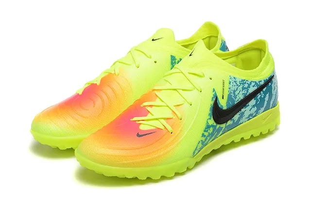 Nike Mercurial Vapor Jaune Bleu Bas De Coupe Ajusté Socquette Supérieur Dégradé Néon Pointe Relvado Chaussures De Football 8