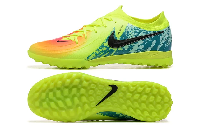 Nike Mercurial Vapor Jaune Bleu Bas De Coupe Ajusté Socquette Supérieur Dégradé Néon Pointe Relvado Chaussures De Football 9