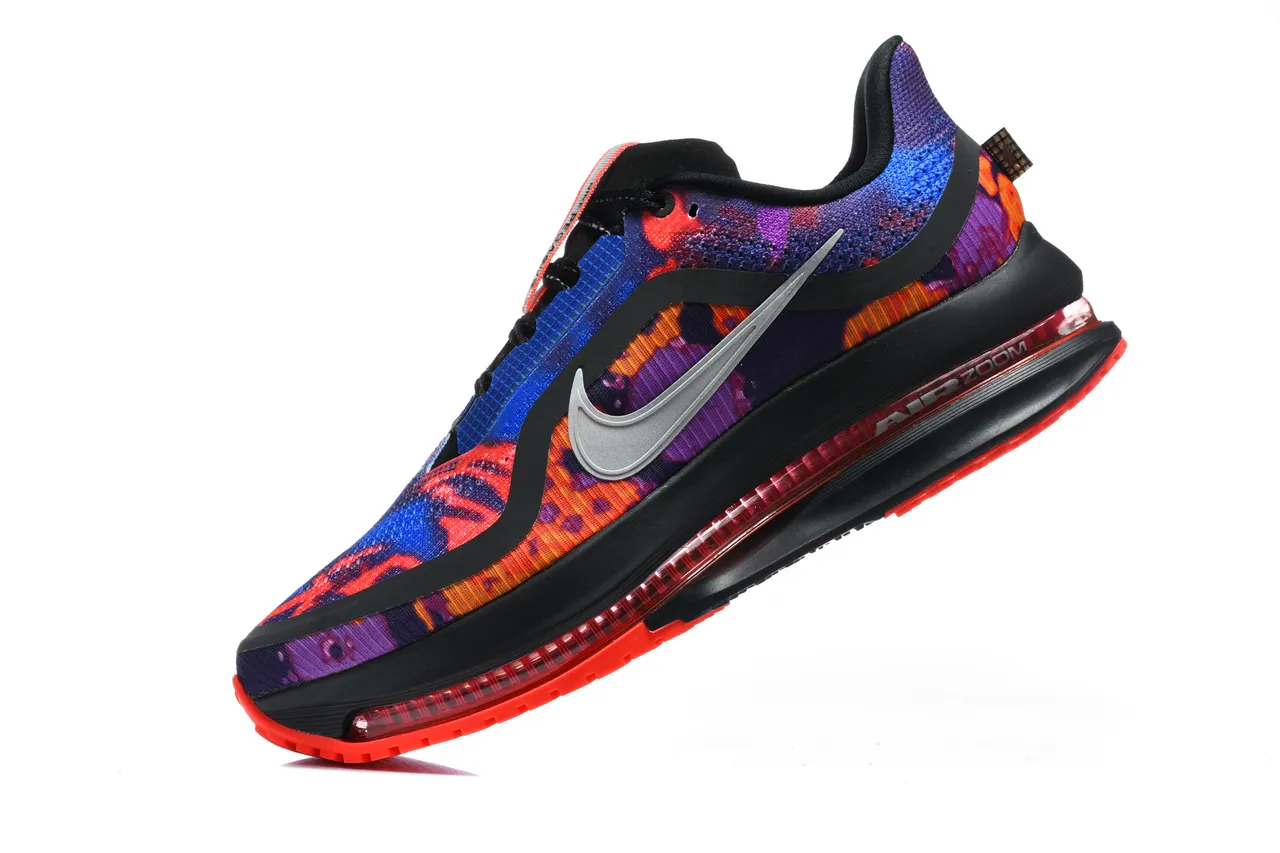 Nike Multicolor Black Knit Upper Full-Length Air Zoom Unit Running Shoes 1