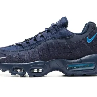 Nike Navy Blue Quilted Upper Dual Visible Air Units Lifestyle Sneakers