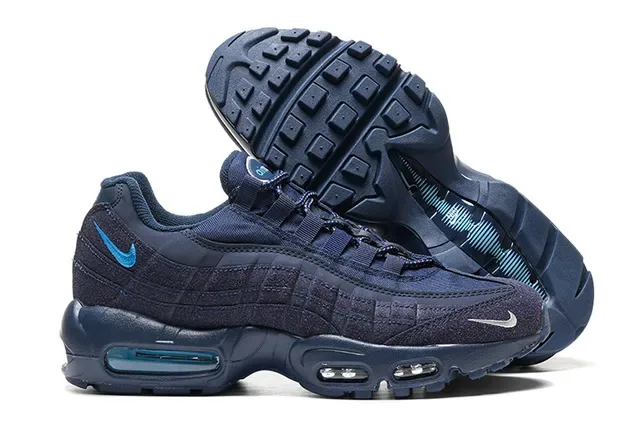 Nike Navy Blue Quilted Upper Dual Visible Air Units Lifestyle Sneakers 3