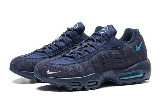 Nike Navy Blue Quilted Upper Dual Visible Air Units Lifestyle Sneakers 5