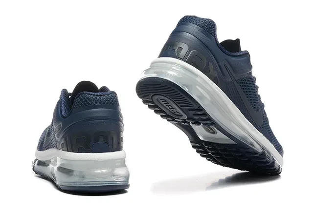 Nike Chaussures de Running Navy White Mesh Upper Full-Length Visible Air Unit 2