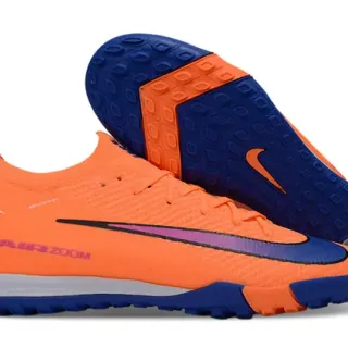 Nike 橙蓝针织鞋面低切领室内足球鞋