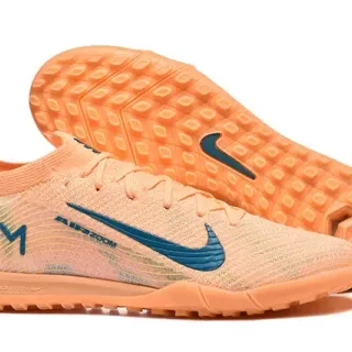 Nike Naranja Azul Knit Upper Outsole Turf Zapatillas de fútbol