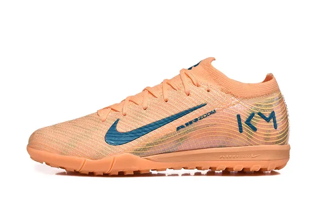 Nike Orange Blue Knit Upper Outsole Turf Soccer Shoes 10