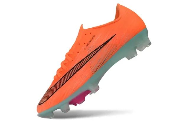 Nike Orange Transparente Flyweave Upper Air Zoom Cushioning Firm-Ground Chaussures de Football 3