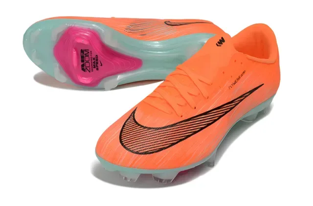 Nike Orange Transparente Flyweave Upper Air Zoom Cushioning Firm-Ground Chaussures de Football 4