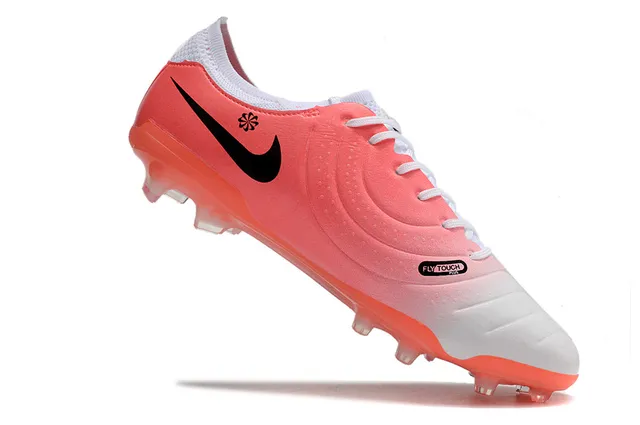Nike Orange White Low-Cut Synthetic Upper Gradient Colorway Firm-Ground Soccer Shoes 2