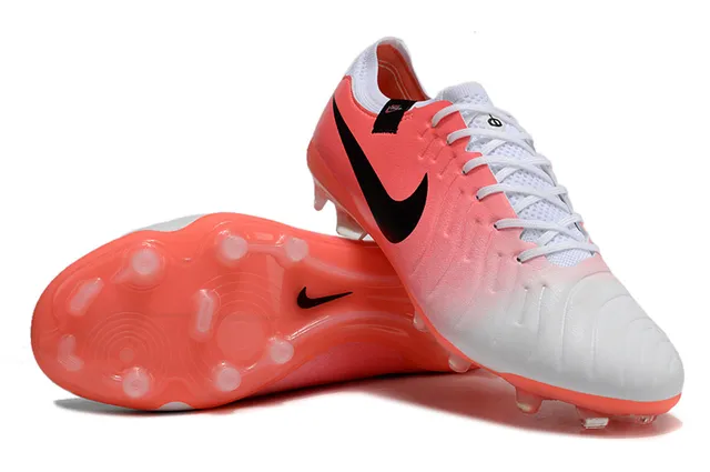 Nike Orange White Low-Cut Synthetic Upper Gradient Colorway Firm-Ground Soccer Shoes 4