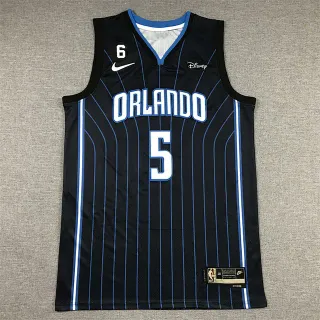 Nike Orlando City Edition Black Blue Pinstripe Basketball Jersey