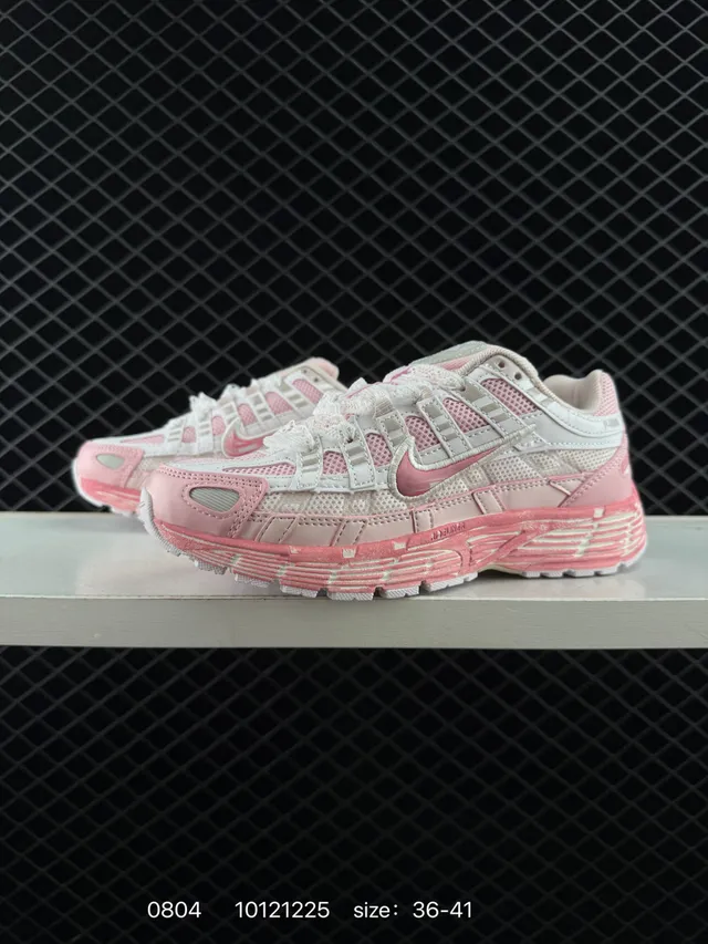 Nike P-6000 Pink and White Chunky Sneakers 2