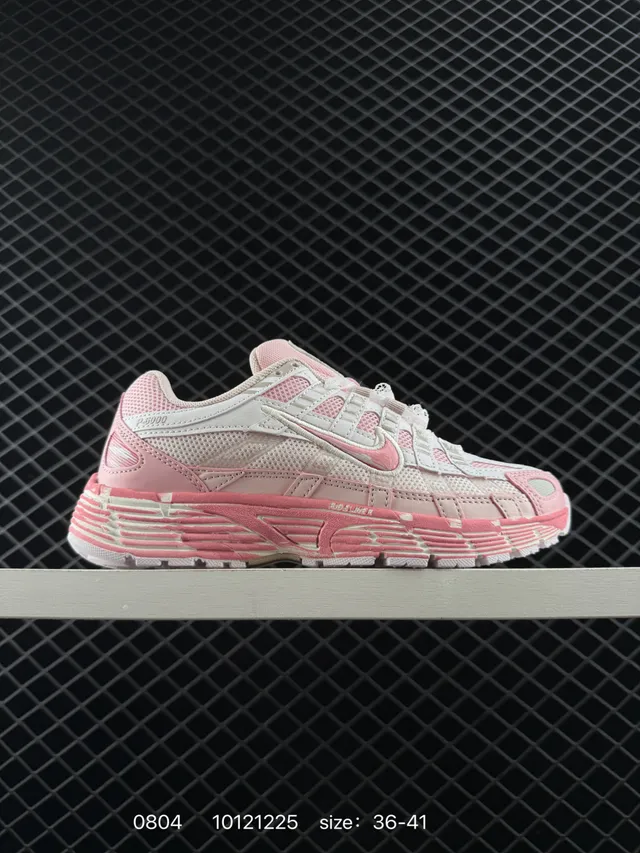 Nike P-6000 Pink and White Chunky Sneakers 6