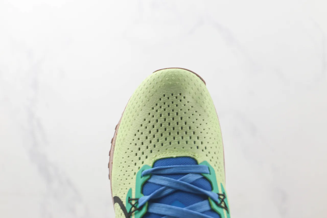 Nike Pegasus Trail Vert Beige Maillage Perforé Conception Overlay Multicolore Chaussures de running 6