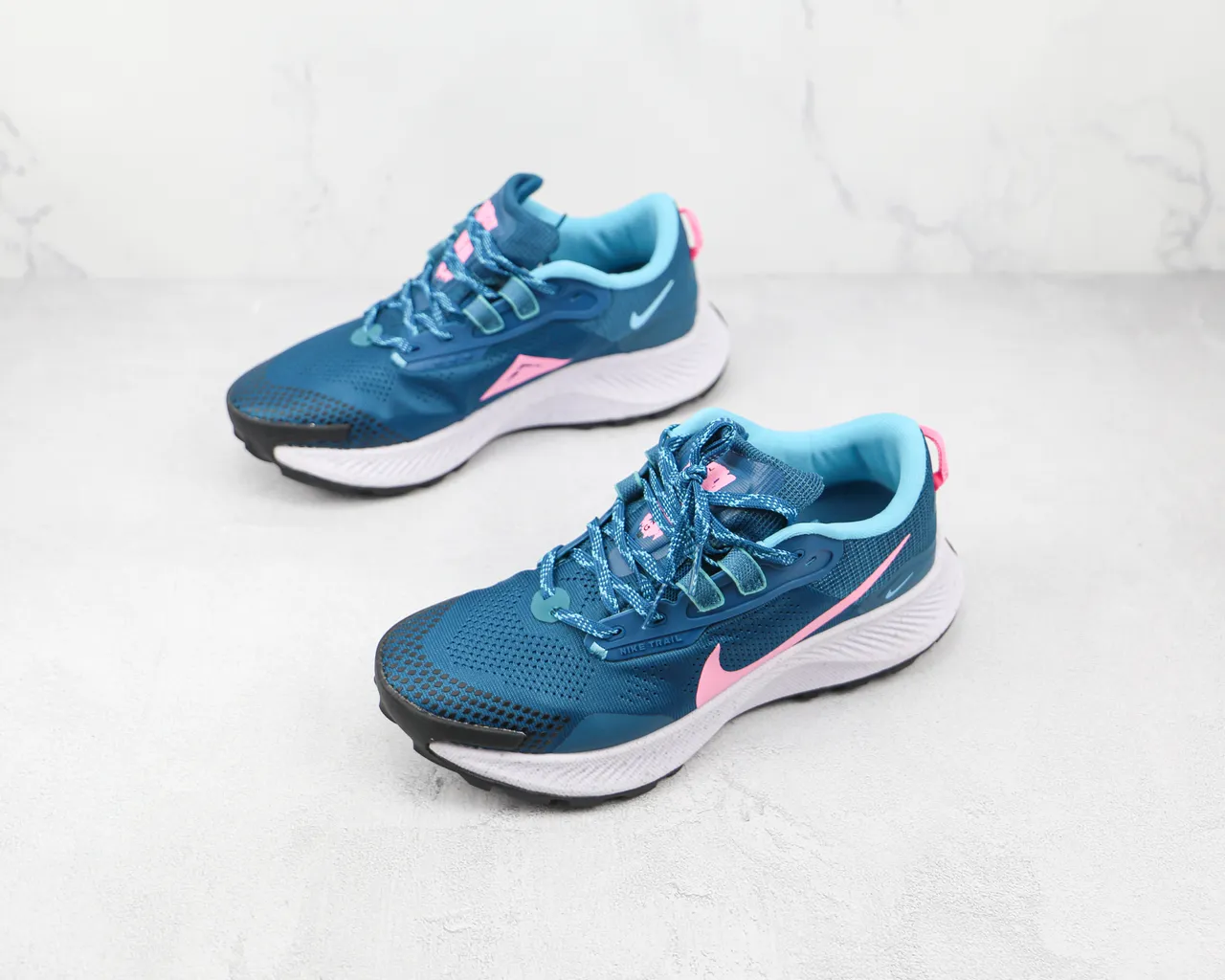 Nike Pegasus Trail Teal Pink Running Shoes 4
