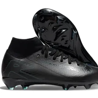 Nike Phantom GT Black Blue High-Cut Sock-Fit Collar Firm-Ground Soccer Shoes