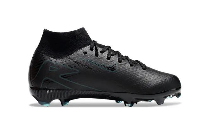 Nike Phantom GT Black Blue High-Cut Sock-Fit Collar Firm-Ground Soccer Shoes 5