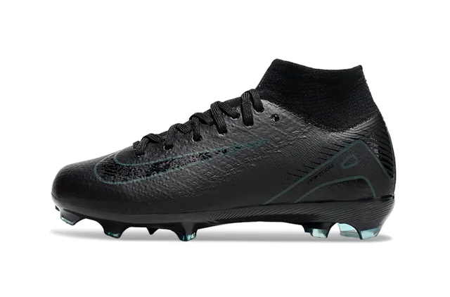 Nike Phantom GT Black Blue High-Cut Sock-Fit Collar Firm-Ground Soccer Shoes 6