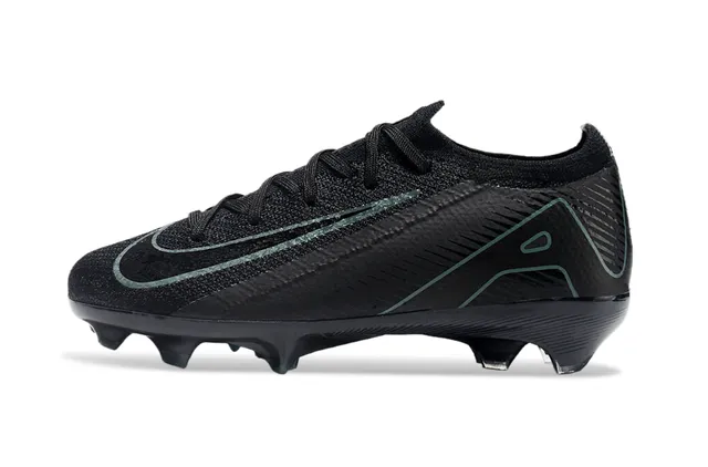 Nike Phantom GT Black Blue Knit Upper Asymmetric Lacing Firm-Ground Soccer Shoes 7