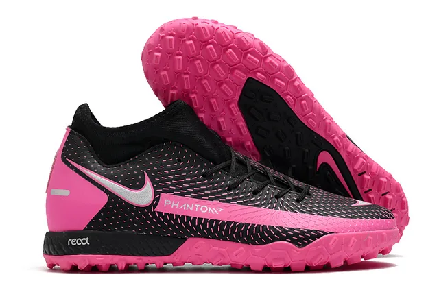 Nike Phantom GT Vert Bleu Collet Ajusté à la Chaussette Tissu Mesh Supérieur Engineered Chaussures de Football pour Pelouse 9