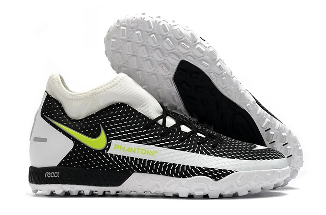 Nike Phantom GT Vert Bleu Collet Ajusté à la Chaussette Tissu Mesh Supérieur Engineered Chaussures de Football pour Pelouse 14