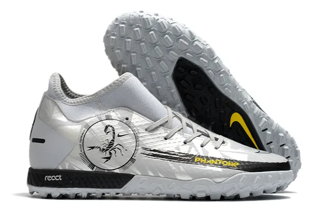 Nike Phantom GT Vert Bleu Collet Ajusté à la Chaussette Tissu Mesh Supérieur Engineered Chaussures de Football pour Pelouse 16