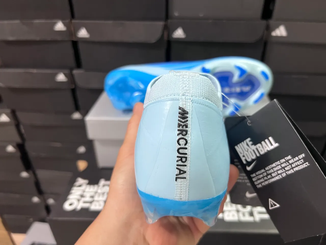 Nike Phantom GT Light Blue Black Firm-Ground Soccer Shoes 3