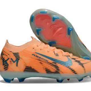 Nike Phantom GT Orange Blue Low-Cut Sock-Fit Upper Firm-Ground Soccer Shoes