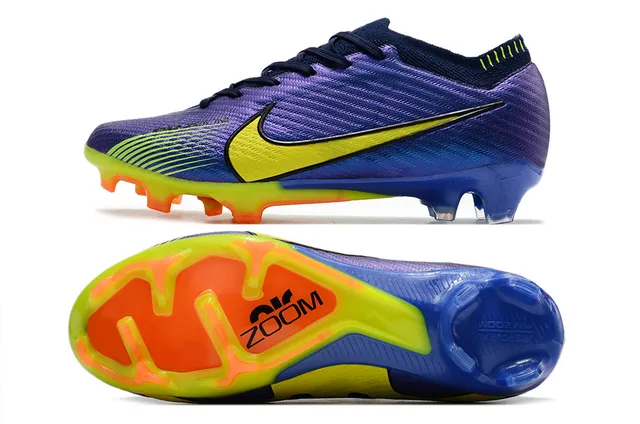 Nike Phantom GT Purple Blue Chaussures de football à col de chaussette bas pour surface ferme 6