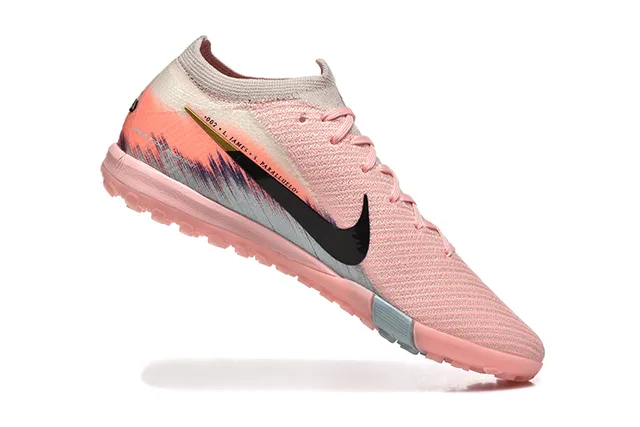 Nike Phantom GT Turf Rose Noir Coup de Pinceau Turf Chaussures de Football 3