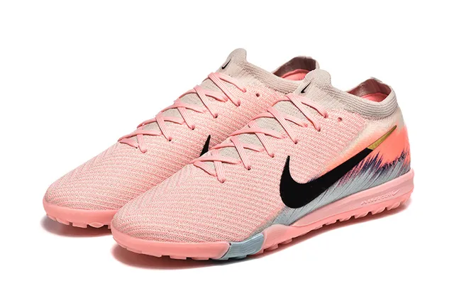 Nike Phantom GT Turf Rose Noir Coup de Pinceau Turf Chaussures de Football 8