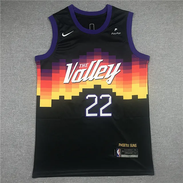 Nike Phoenix Suns 'الوادي' تدرج بكسلي جيرسي أسود 2