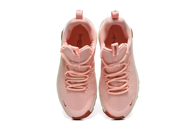 Nike Pink Beige Knit Upper Sculpted Ridged Midsole Lifestyle Sneakers 6