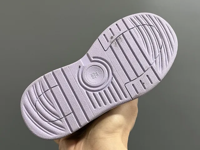 Nike Purple White Panda-Face Overlay Layered Synthetic Construction Chunky Sneakers 11