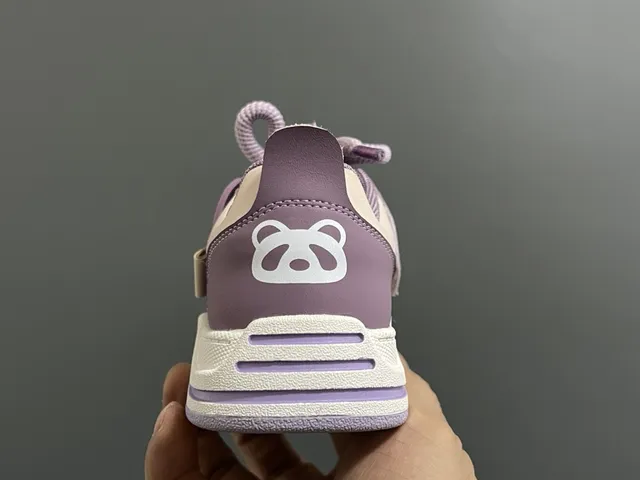 Nike Purple White Panda-Face Overlay Layered Synthetic Construction Chunky Sneakers 13