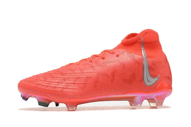 Nike Chuteiras upper knit vermelho prata heel cage TPU translúcido terreno firme 10