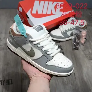Nike SB Dunk Low Gray White Olive Skateboard Shoes