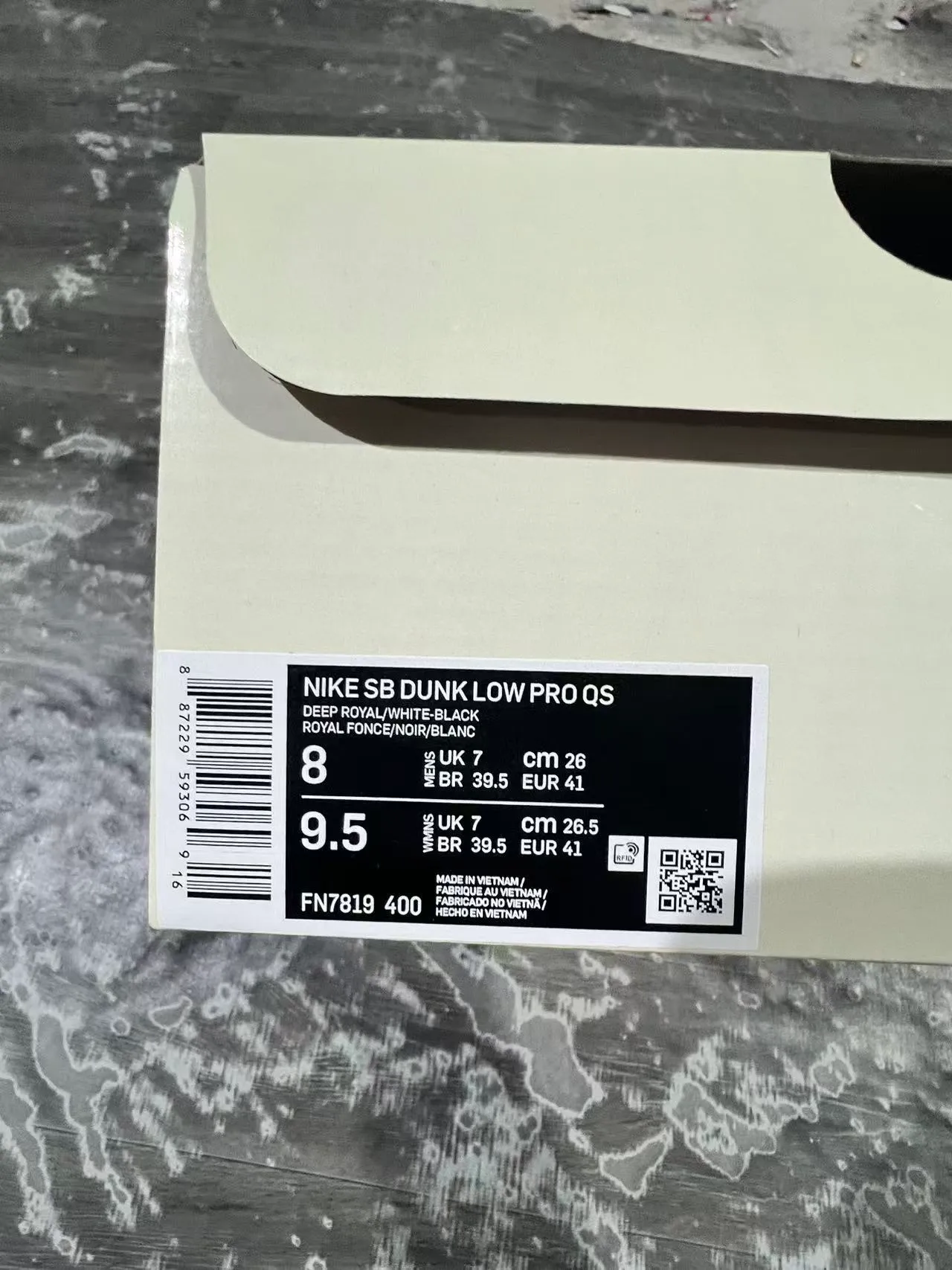 Nike SB Dunk Low Navy White Iridescent Swoosh أحذية تزلج على اللوح 2