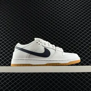Nike SB Dunk Low White Navy Gum स्केटबोर्ड जूते