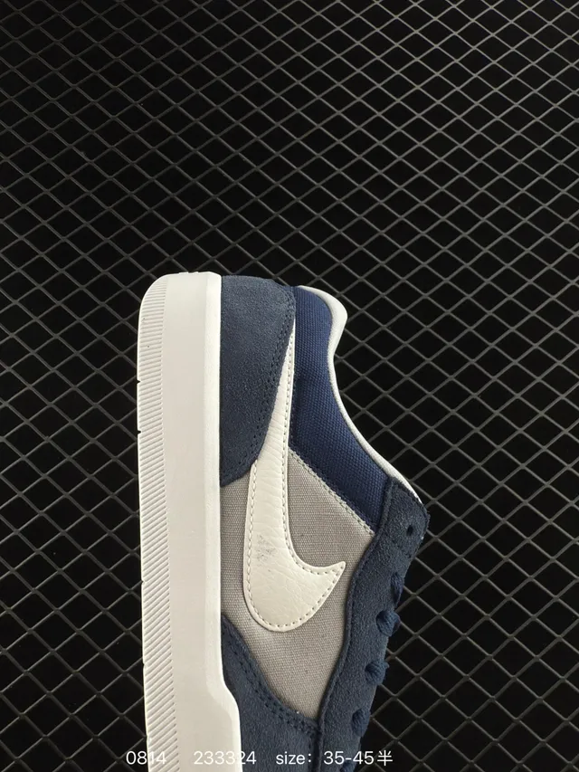Nike SB Force 58 Navy Gray White Chaussures de Skateboard 4