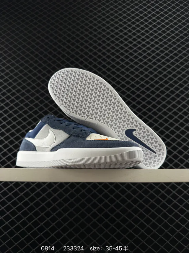 Nike SB Force 58 Navy Gray White Chaussures de Skateboard 5