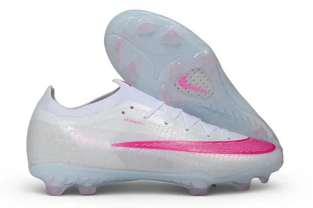 Nike Chaussures de football Blancs Roses Translucides Firm-Ground 12